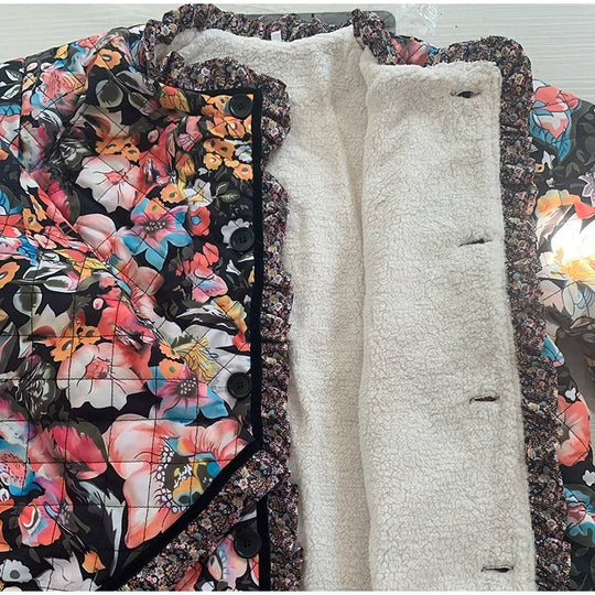 R&B | Floral Gequilteter Mantel