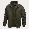 R&B | Retro Reißverschlussjacke In Armeegrün