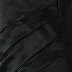 Elegantes Schwarz-Weiß Gradient Ärmelloses Patchwork Maxikleid