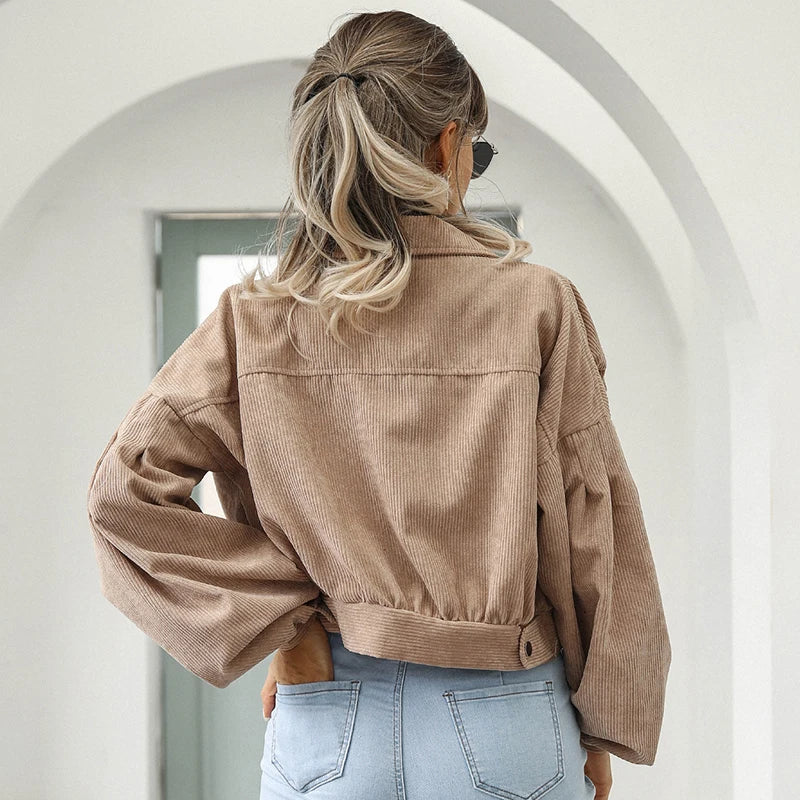 R&B | Cordjacke für Damen Lässig