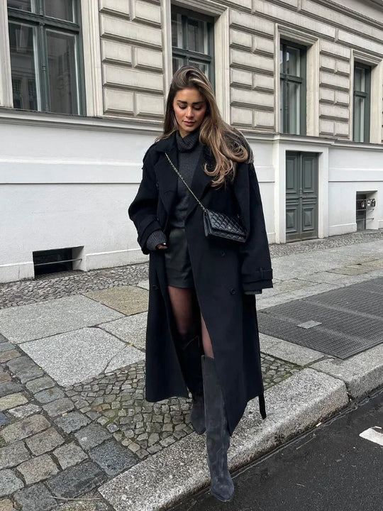 R&B | Übergroßer Wollmantel
