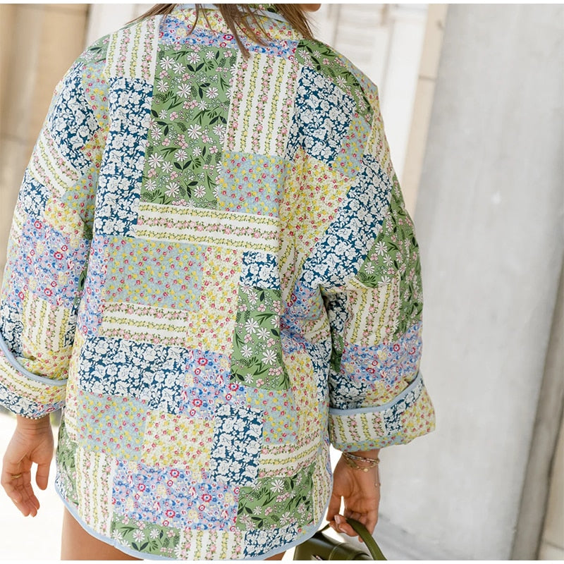 Heidi-Mode | Lässige Patchwork Steppjacke