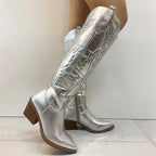 R&B | Robuste Cowboystiefel Bis Zum Knie