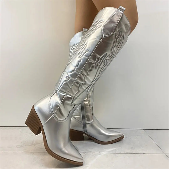 R&B | Robuste Cowboystiefel Bis Zum Knie