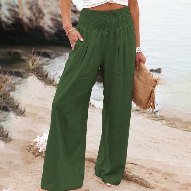 Damen-Lässige hose mit weitem Bein
