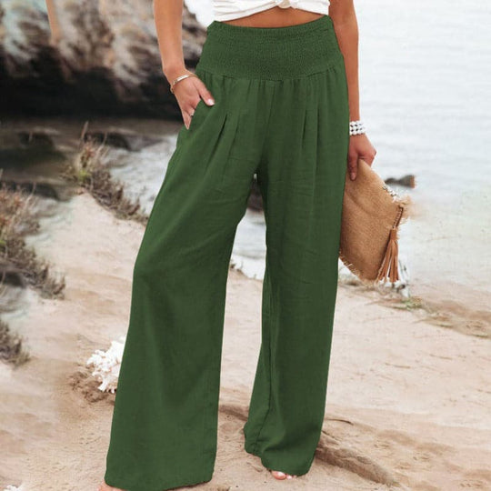 Damen-Lässige hose mit weitem Bein