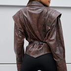 R&B | Damenjacke Vintage V-Ausschnitt