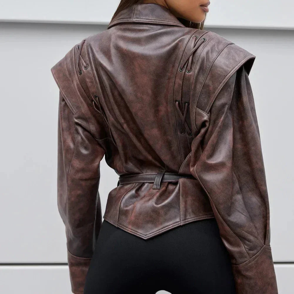 R&B | Damenjacke Vintage V-Ausschnitt