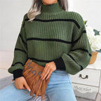 R&B | Moderner Couture Rollkragenpullover mit Feinstrick