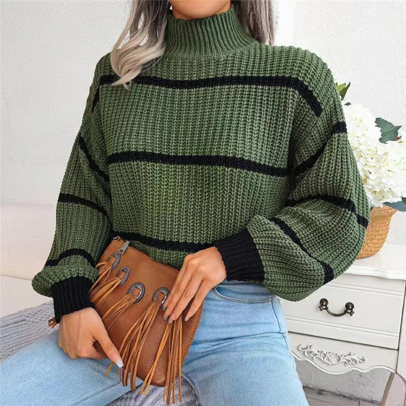 R&B | Moderner Couture Rollkragenpullover mit Feinstrick
