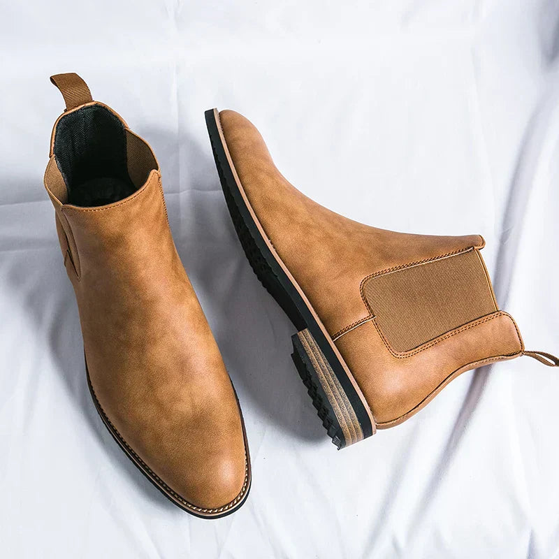 R&B | Leder Chelsea Stiefel