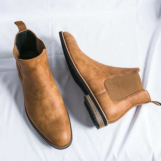 R&B | Leder Chelsea Stiefel