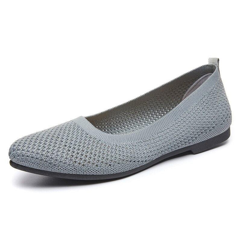 Graue Orthopädische Ballerinas R&B