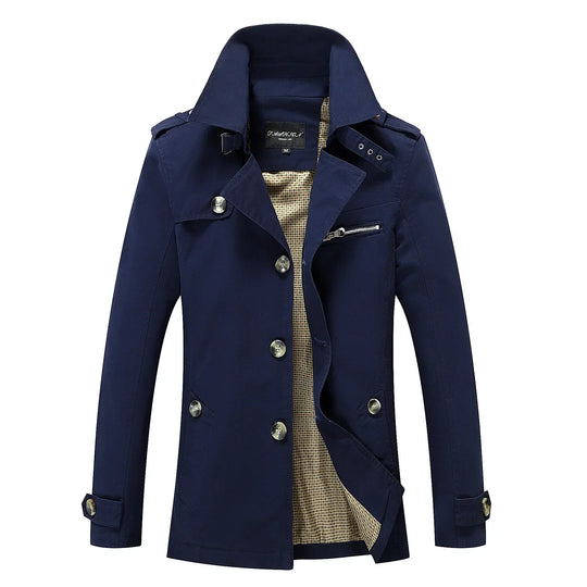R&B - Stylischer langer Herbst-Trenchcoat für Herren