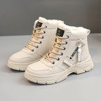 Damen modische Sneaker mit hohem Schaft und robustem Sohlenprofil R&B