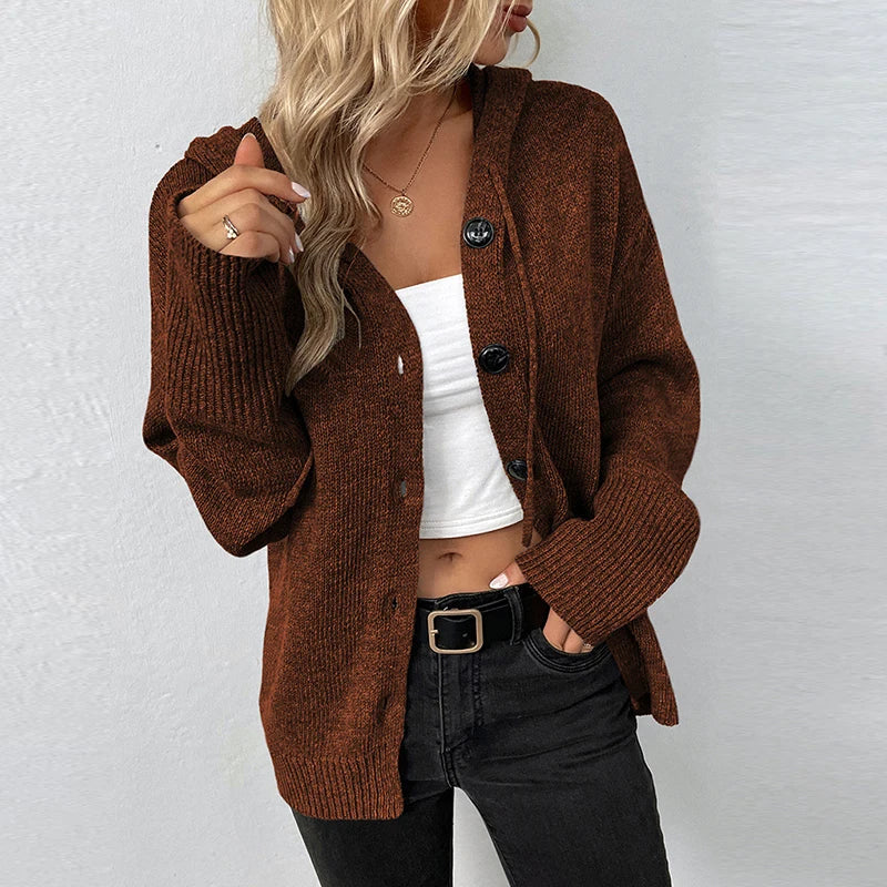 R&B | Strickjacke mit Kapuze