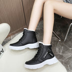 Damen modische Sneaker mit hohem Schaft und robustem Sohlenprofil R&B