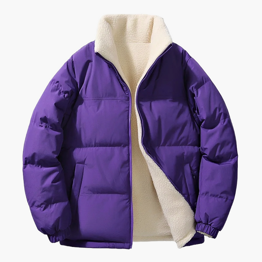 R&B | Winter-Steppjacke mit Fleece-Innenfutter - Urbane Freizeitjacke, Lockere Passform, Warm, Ideal für Alltag & Outdoor