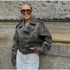 jacke mit Gürtel