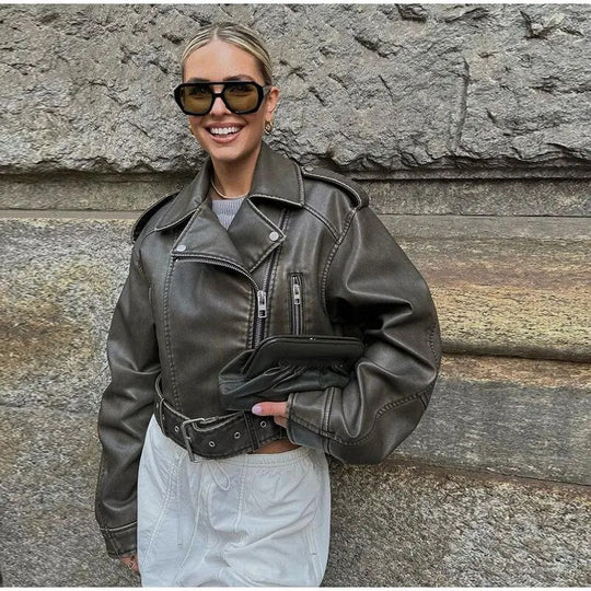 jacke mit Gürtel