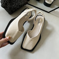 R&B | Slingback Sandalen mit Quadratischer Zehenpartie