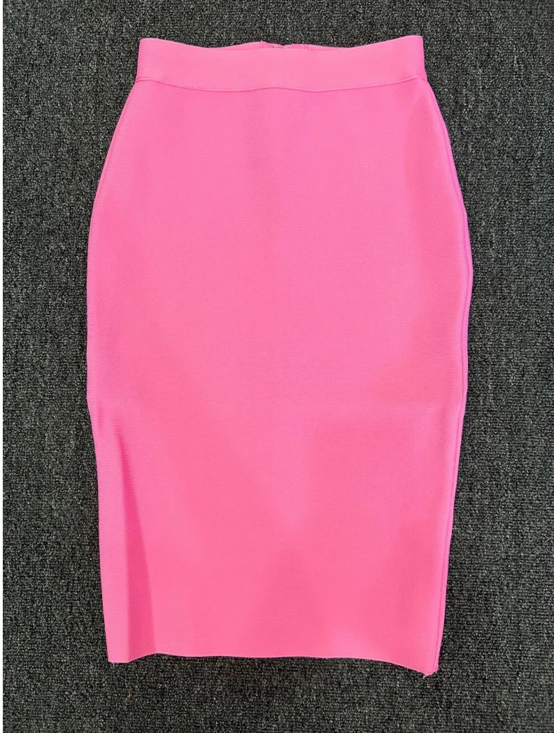 R&B | Frauen Neue Rayon Bandage Rock Elegante Bleistiftrock Berühmte Sexy Club Party Kleidung Vintage Vestios
