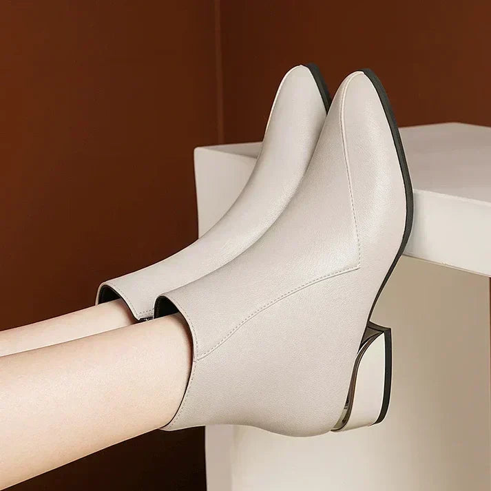 R&B | Stiefeletten mit Reißverschluss Trendiger Blockabsatz