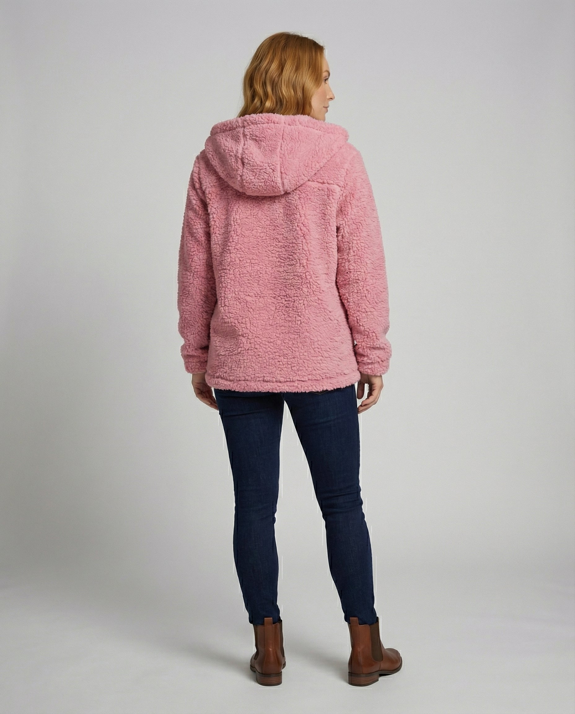 Teddy Fleecejacke Damen Lang | R&B