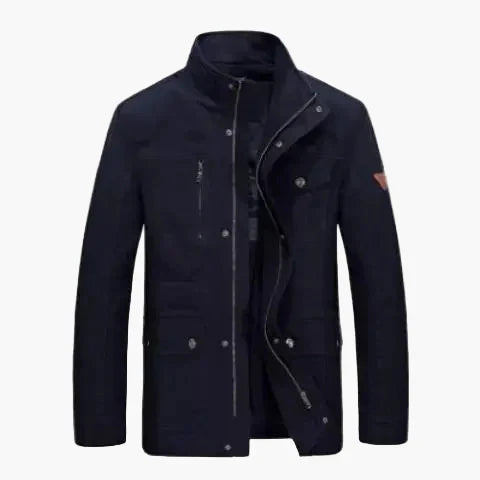 R&B | Outdoor Übergangsjacke mit Stehkragen und Mehrfachtaschen - Lässige Mode für Alltag und Freizeit