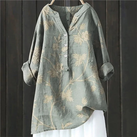 Bluse mit Blumendruck