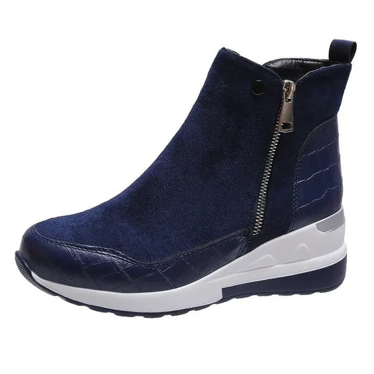 R&B | Winter Wedge Schneestiefel mit Dicker Sohle Aus Baumwolle