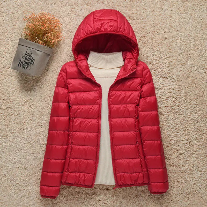 R&B | Winterjacke mit Reißverschluss und Kapuze und Langen Ärmeln - Winter