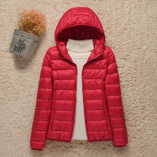R&B | Winterjacke mit Reißverschluss und Kapuze und Langen Ärmeln - Winter