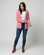 R&B | Teddy Fleecejacke Damen Lang