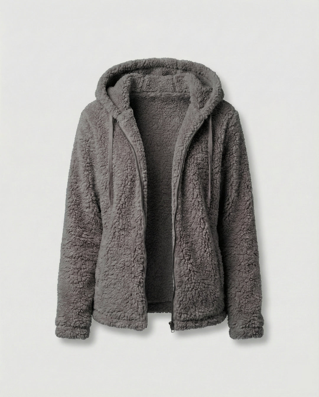 R&B | Teddy Fleecejacke Damen Lang