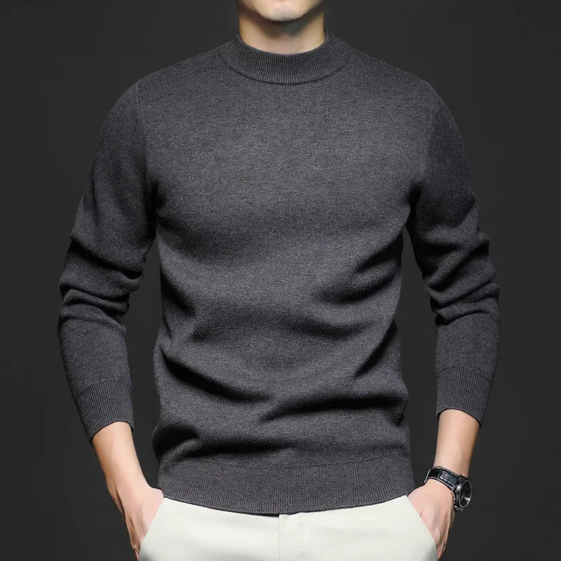 R&B | Klassischer Strickpullover Rundhals Zeitloses und Elegantes Aussehen