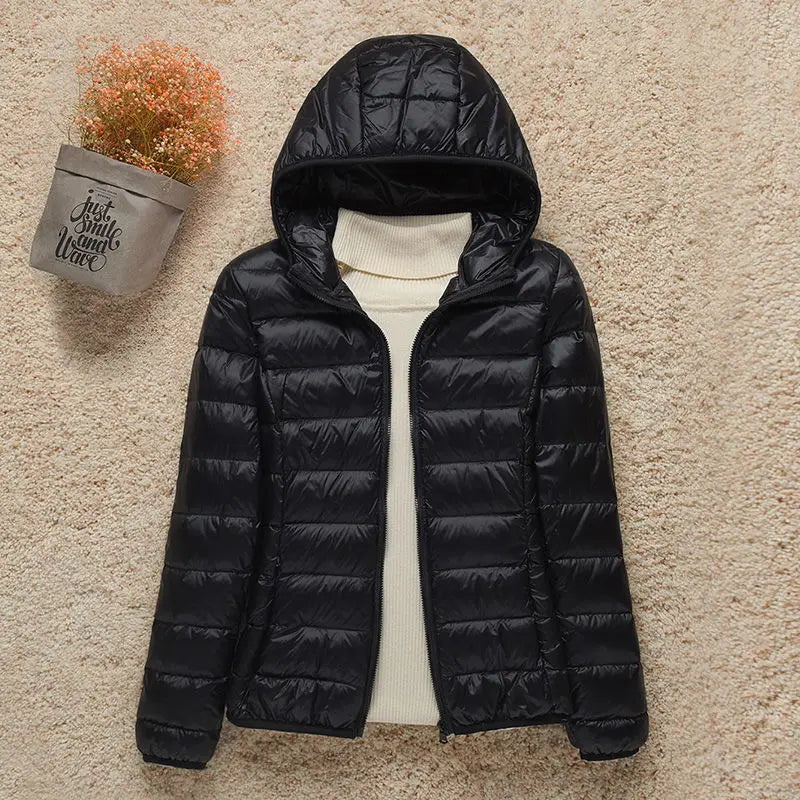 R&B | Winterjacke mit Reißverschluss und Kapuze und Langen Ärmeln - Winter