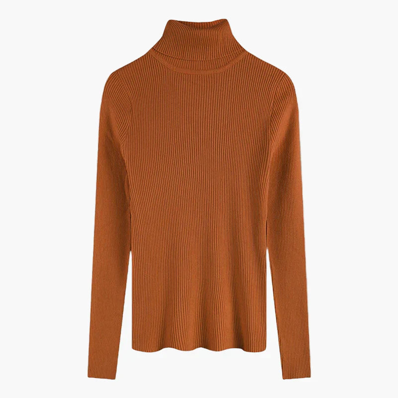 R&B | Rollkragenpullover Gerippt Basic Langarm - Vielseitiger Herbst & Winter Look