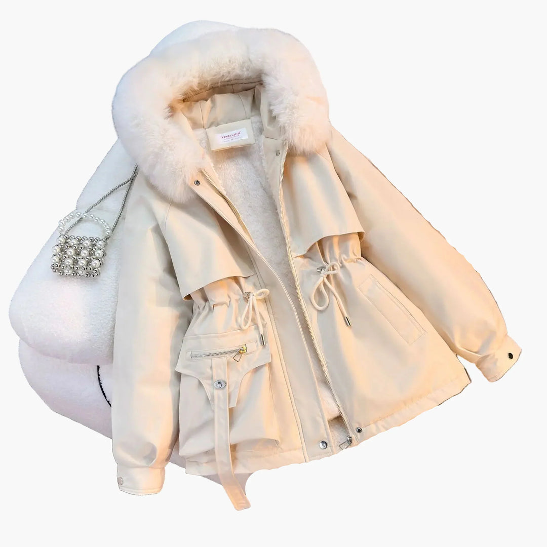 R&B | Winterjacke mit Kapuze und Kunstpelzkragen - Modischer Parka für Kalte Tage
