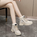Damen modische Sneaker mit hohem Schaft und robustem Sohlenprofil R&B