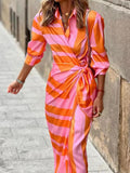 Langärmeliges Maxikleid