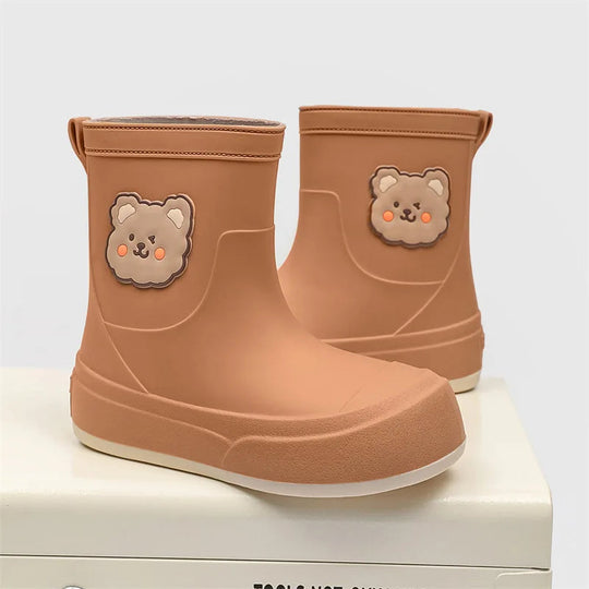 R&B | Gummistiefel Wasserdicht Knöchellang Bären Design Einfaches Anziehen