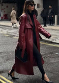 R&B | lange retro Jacke mit Gürtel