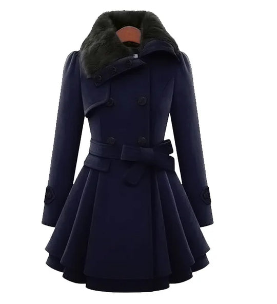 R&B | Damen Slim Fit Trenchcoat Eleganter Übermantel