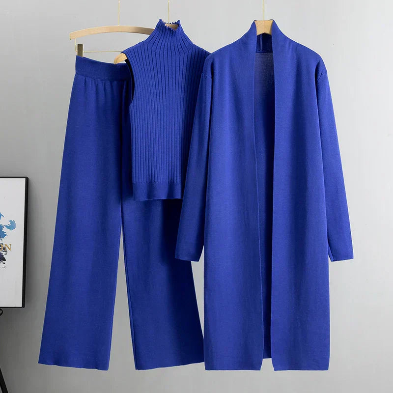 R&B | delige gestrickte Set - stilvolle Damen Loungebekleidung