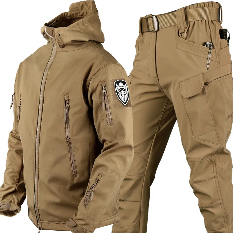 Herren multifunktionale Jacke mit Fleece-Innenfutter und Reißverschluss – R&B