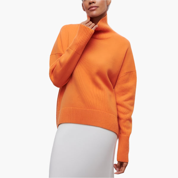 R&B | Pullover mit Rollkragen und Voluminösen Ärmeln - Eleganter Stil für Alltag und Büro