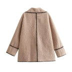 R&B | Fleece Jacke Beige Warm und Bequem