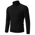 R&B | Stilvoller Rollkragen Einfarbiger Herbstpullover für Männer