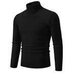 R&B | Stilvoller Rollkragen Einfarbiger Herbstpullover für Männer